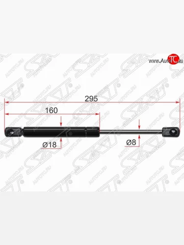 Упор крышки багажника SAT (газовый) Mazda 6 GH рестайлинг седан (2010-2012)