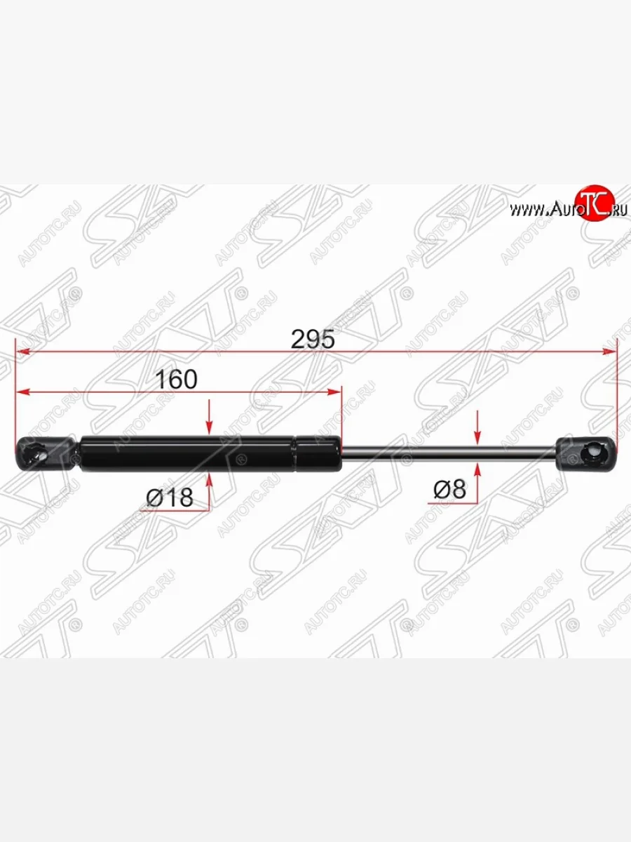 Упор крышки багажника SAT (газовый) Mazda 6 GH рестайлинг седан (2010-2012)  в Керчи Республика Крым