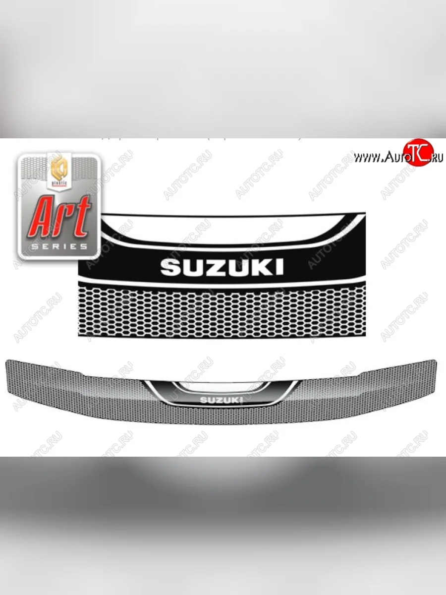 Дефлектор капота CA-Plastiс Suzuki Escudo 3 дорестайлинг (2006-2008) (Серия Art графит)  в Перми Пермском крае