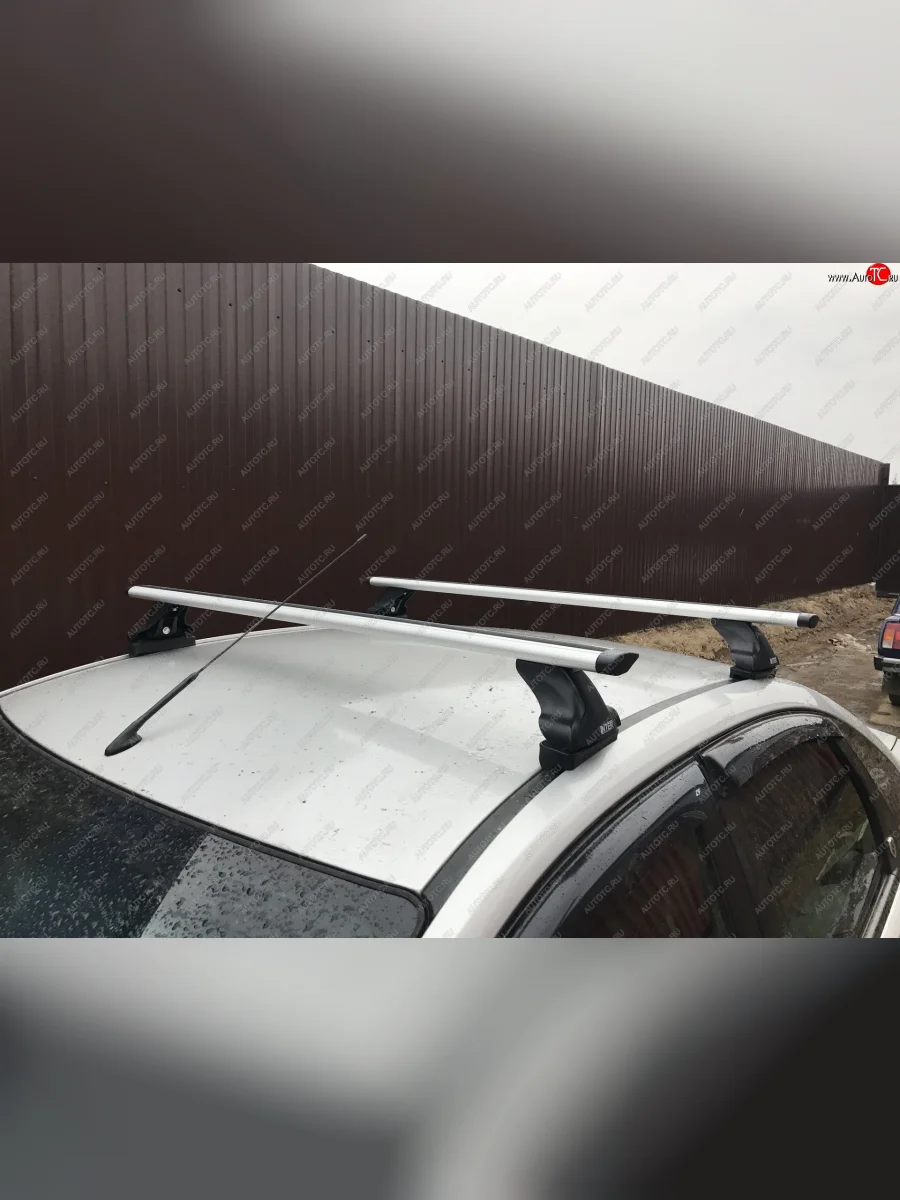 Багажник на крышу Inter (в штатные крепления)  CITROEN C4 aircross (2012-2017), Mitsubishi ASX (2010-2025), Peugeot 307 (2001-2008), Peugeot 4008 (2012-2025) (Алюминиевые поперечины Крыло, 140 см)  с доставкой в г. Керчь