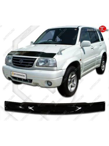 Дефлектор капота CA-Plastiс (Classic черный) Suzuki Grand Vitara XL7 (2000-2006)  дорестайлинг, рестайлинг