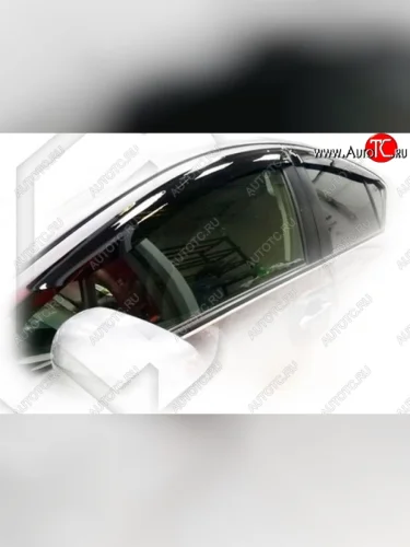 Дефлектора окон CA-Plastiс (Classic полупрозрачный) Toyota Aqua  P10 (2011-2017) дорестайлинг, 1-ый рестайлинг