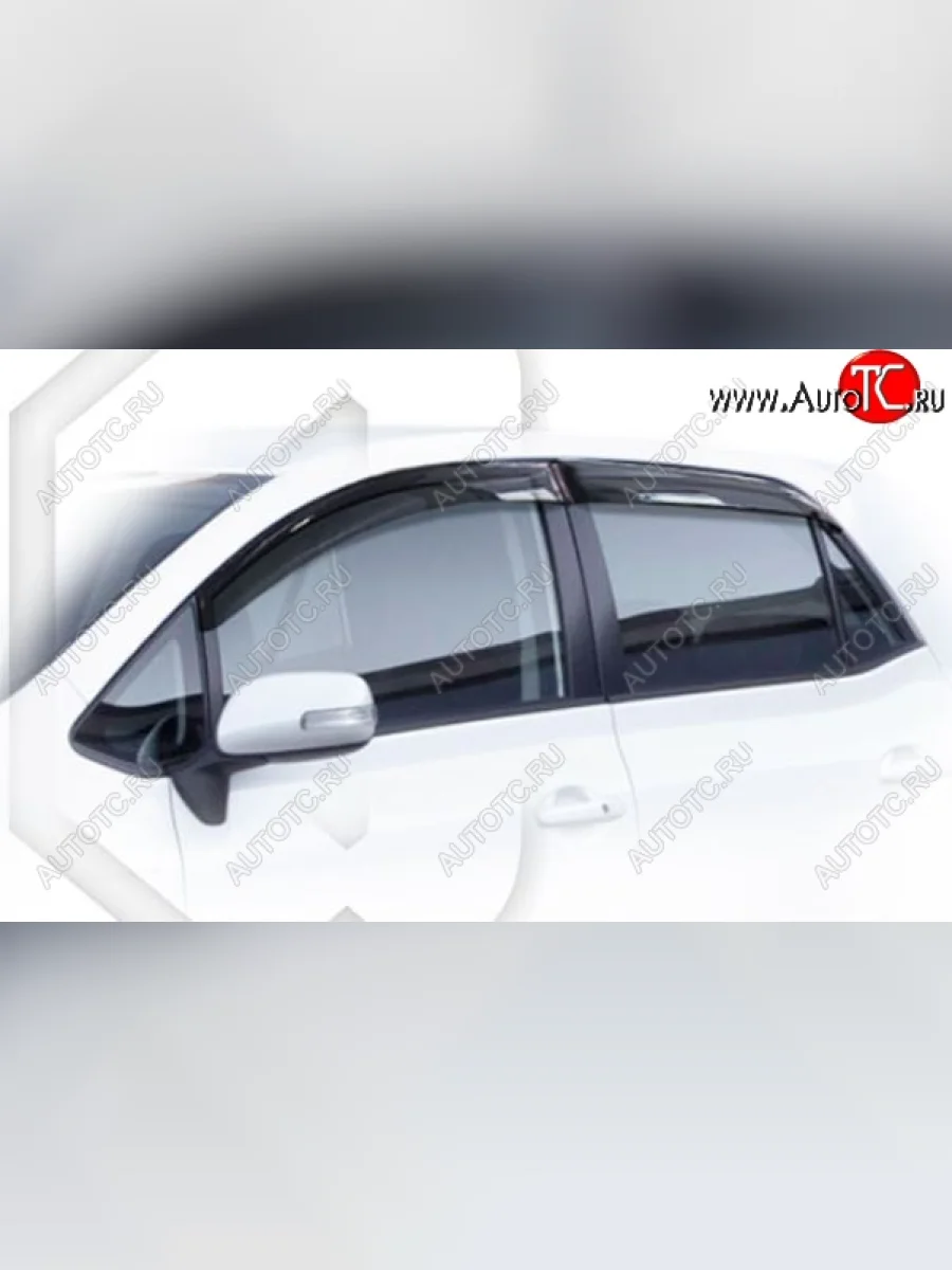 Дефлектора окон CA-Plastiс Toyota Auris E150 хэтчбэк 5 дв. дорестайлинг (2006-2010) (Classic полупрозрачный, Без хром.молдинга)  в Воронеже Воронежской области