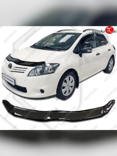 Дефлектор капота CA-Plastiс (Classic черный) Toyota Auris E150 хэтчбэк 5 дв. рестайлинг (2010-2012)