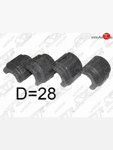 Втулка переднего стабилизатора SAT (комплект, D=28) Mercedes-Benz E-Class  W211 (2002-2009) дорестайлинг седан, рестайлинг седан