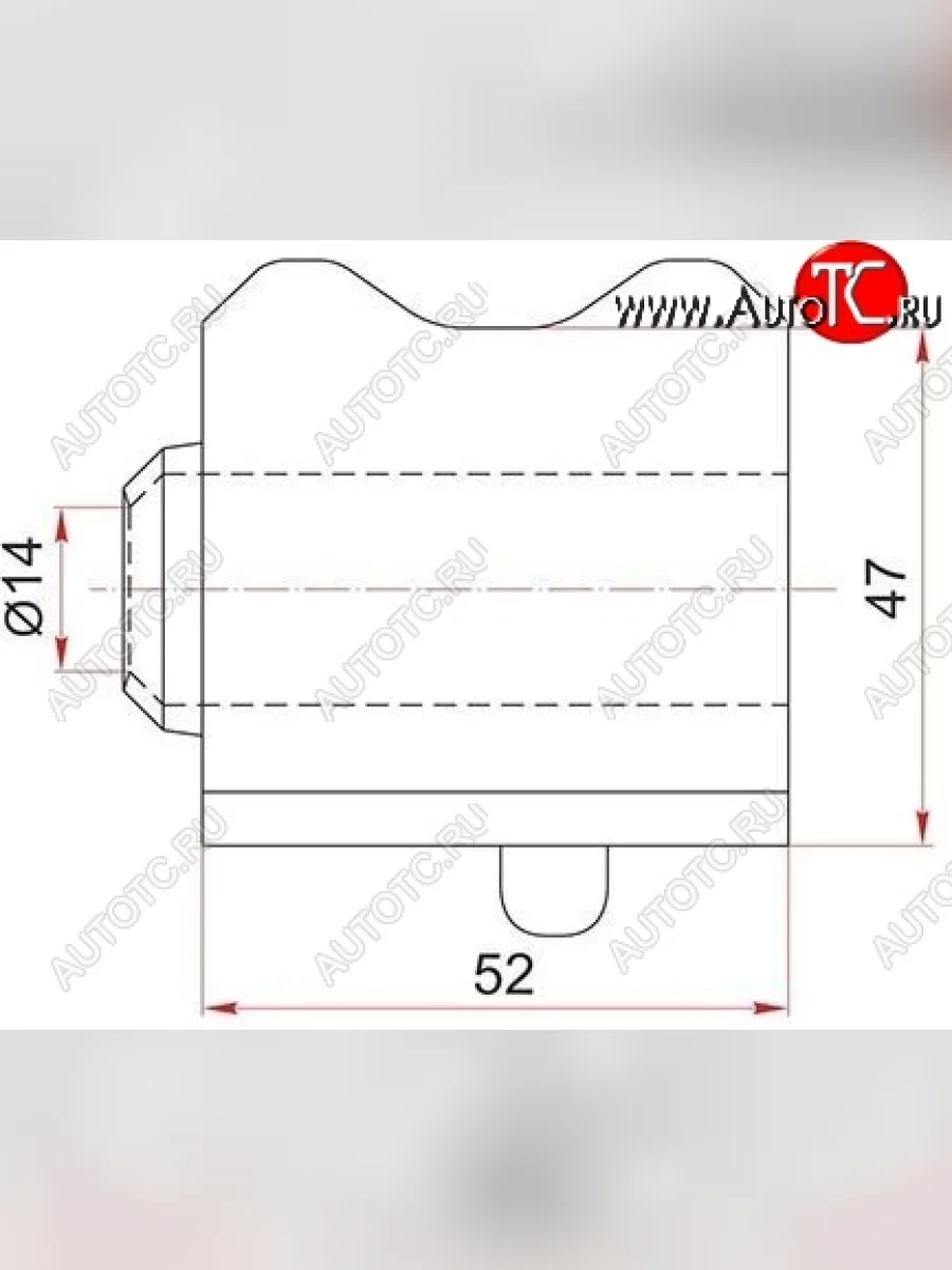 Правая резиновая втулка переднего стабилизатора (D=23) SAT Toyota Corolla E150 седан рестайлинг (2009-2013)  в Керчи Республика Крым