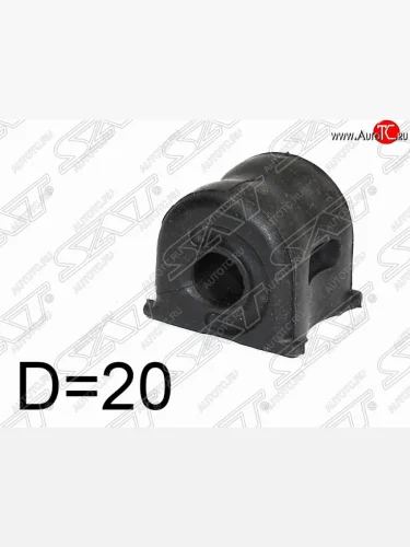 Левая резиновая втулка переднего стабилизатора SAT (D=20) Honda CR-V  RE1,RE2,RE3,RE4,RE5,RE7 (2007-2012) дорестайлинг, рестайлинг