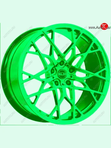Кованый диск Slik PREMIUM 9.0x20 (RAL 6038 (ярко-зеленый 6038)) 