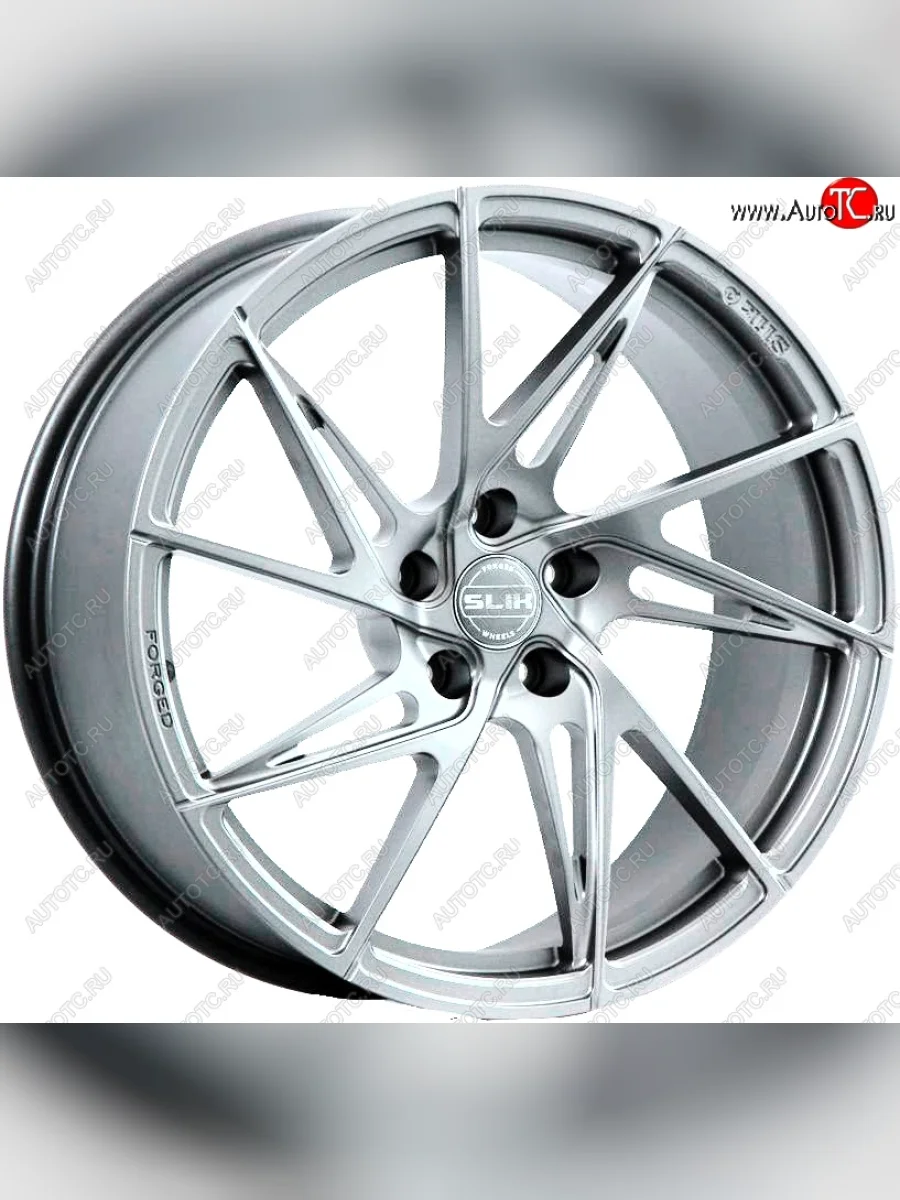 Кованый диск Slik PREMIUM L-936 9.0x19 Porsche Macan 95B дорестайлинг (2013-2019) 5x112.0xDIA66.6xET26.0 (Ярко блестящее серебро (HPB))