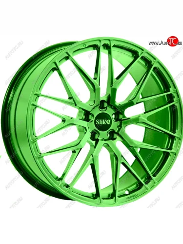 Кованый диск Slik PREMIUM L-918 8.5x19 (RAL 6038 ярко-зеленый (6038)) 