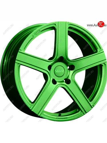 Кованый диск Slik PREMIUM L-913 9.0x19 (RAL 6038 ярко-зеленый (6038)) 