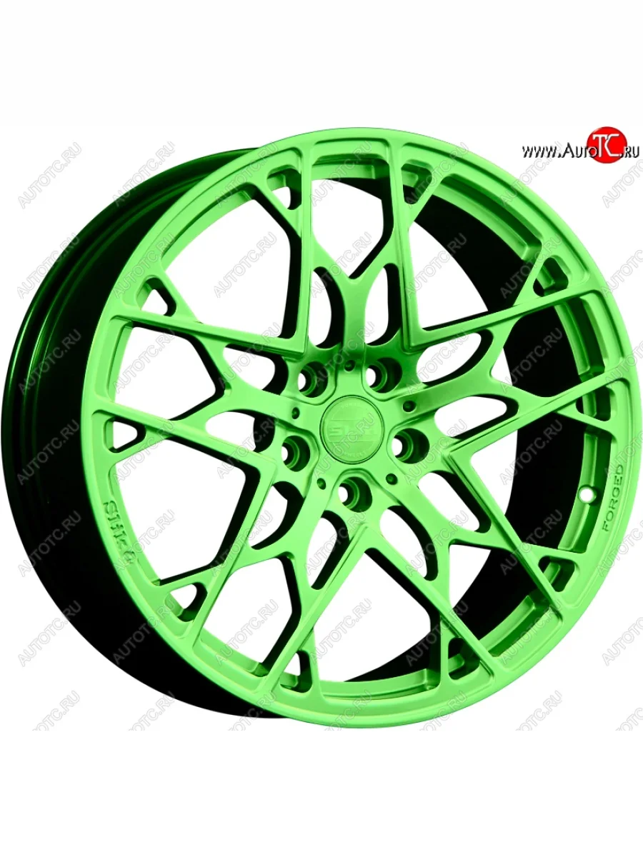 Кованый диск Slik PREMIUM L-834 8.5x18 Volvo XC40 (2017-2022) 5x108.0xDIA63.4xET50.5 (RAL 6038 ярко-зеленый (6038))
