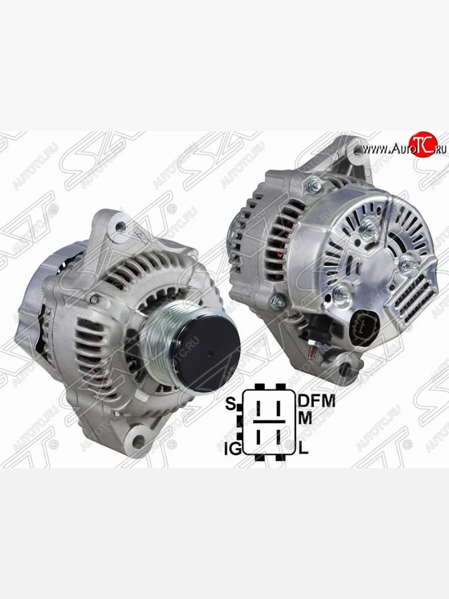 Генератор (80A/ 12V) (1KDFTV) SAT Toyota Hilux Surf N180 5 дв. дорестайлинг (1995-1998)  в Керчи Республика Крым