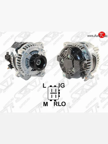 Генератор (100A/ 12V) (2AZ) SAT Toyota RAV4 XA305 5 дв. дорестайлинг (2005-2009)