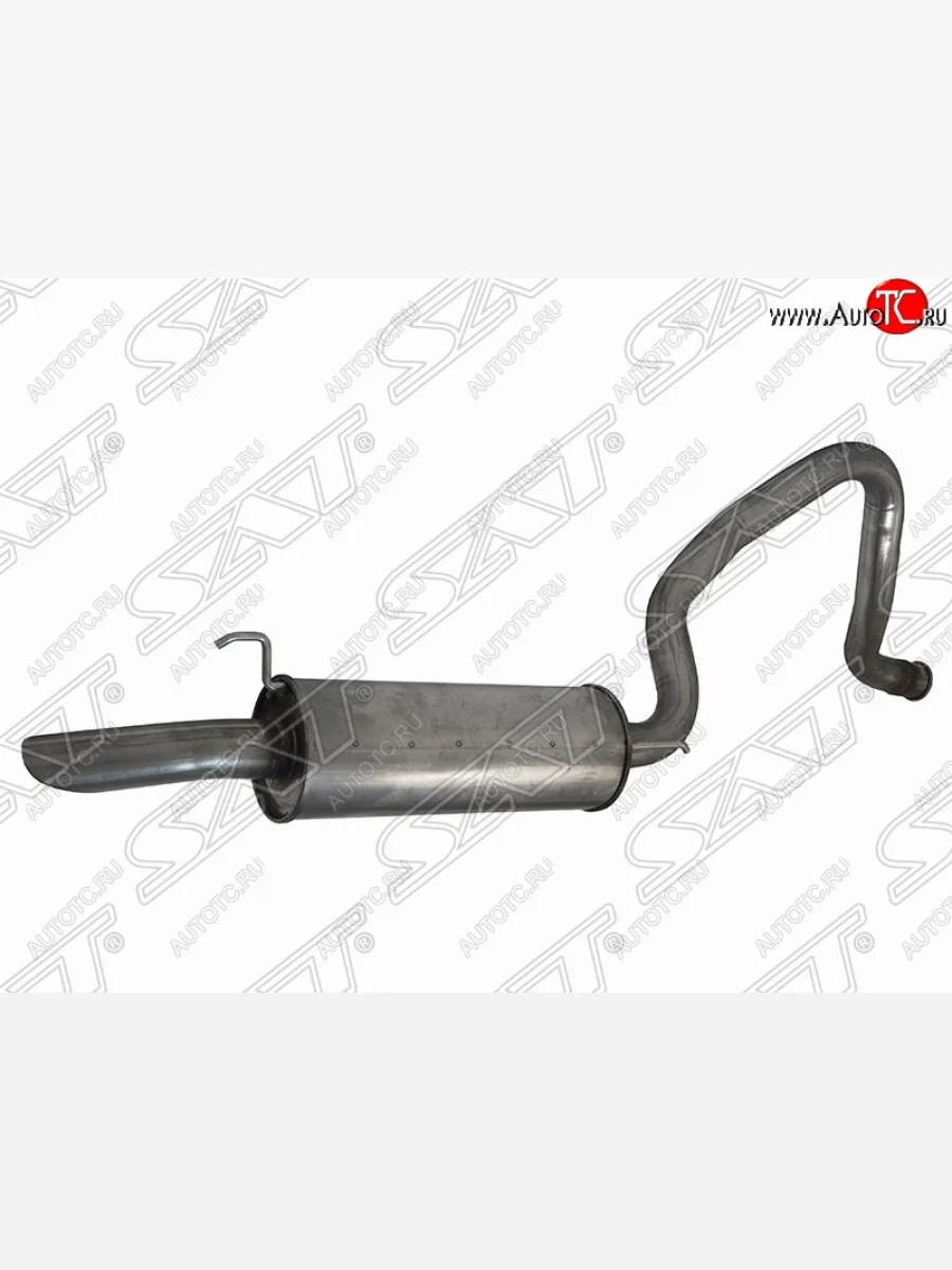 Глушитель (задняя часть) SAT (2UZ-FE, 1HDFTE) Lexus LX470 J100 дорестайлинг (1998-2002)  с доставкой в г. Керчь