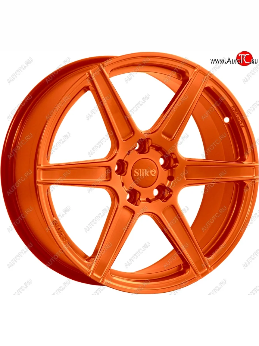 Кованый диск Slik PREMIUM L-832 8.0x18 Cadillac SRX дорестайлинг (2010-2012) 6x120.0xDIA66.9xET53.0 (Ярко оранжевый (ORANGE))