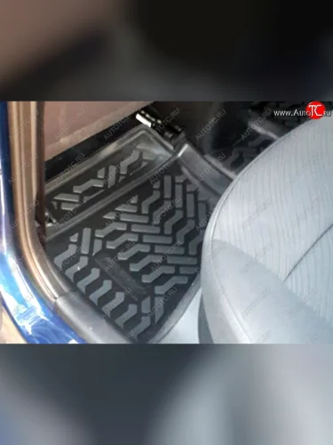 Коврики салона Aileron (3D с подпятником) Hyundai Solaris RBr седан дорестайлинг (2010-2014)