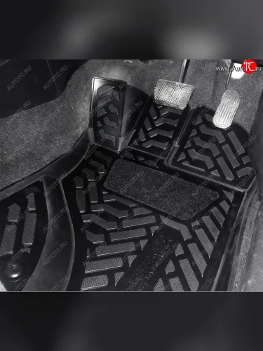 Коврики салона (правый руль, с подпятником) Aileron 3D Toyota Corolla Fielder E140 универсал дорестайлинг (2006-2008)