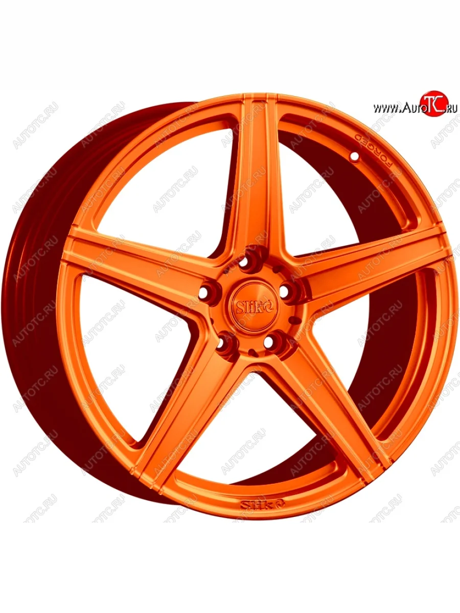 Кованый диск Slik PREMIUM L-819 8.0x18 Audi Q7 4L дорестайлинг (2005-2009) 5x130.0xDIA71.6xET55.0 (Ярко оранжевый (ORANGE))