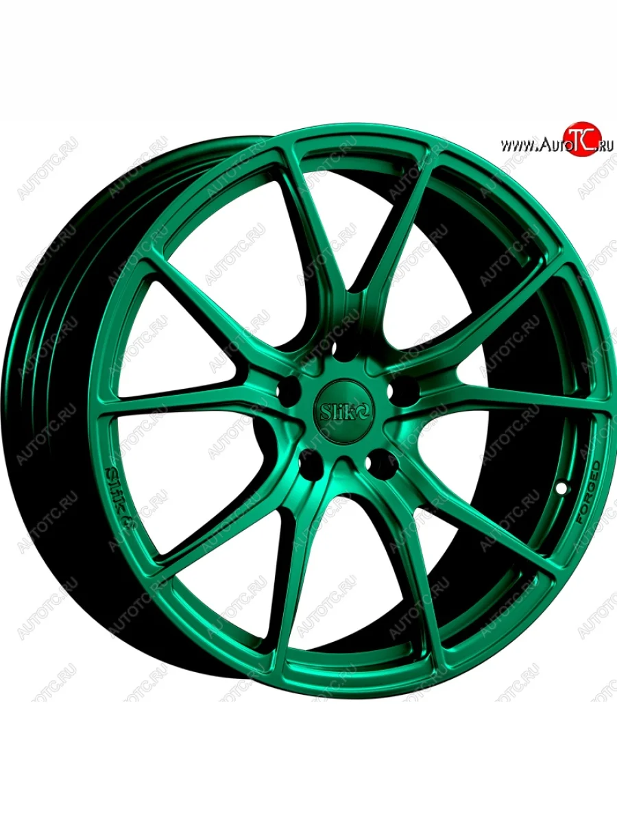 Кованый диск Slik PREMIUM L-733 7.5x17 KIA Mohave HM дорестайлинг (2008-2017) 6x114.3xDIA67.1xET39.0 (Candy изумрудно-зеленый (Candy Green))