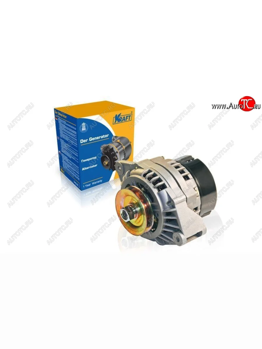 Генератор (100A / 14В) (до 2003 г.в.) KRAFT Лада ВАЗ 2123 (Нива Шевроле) дорестайлинг (2002-2008)  с доставкой в г. Керчь