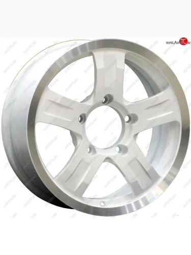 Кованый диск Slik Classic L-208 6.5x16 (Белый с полированным ободом (WL)) 