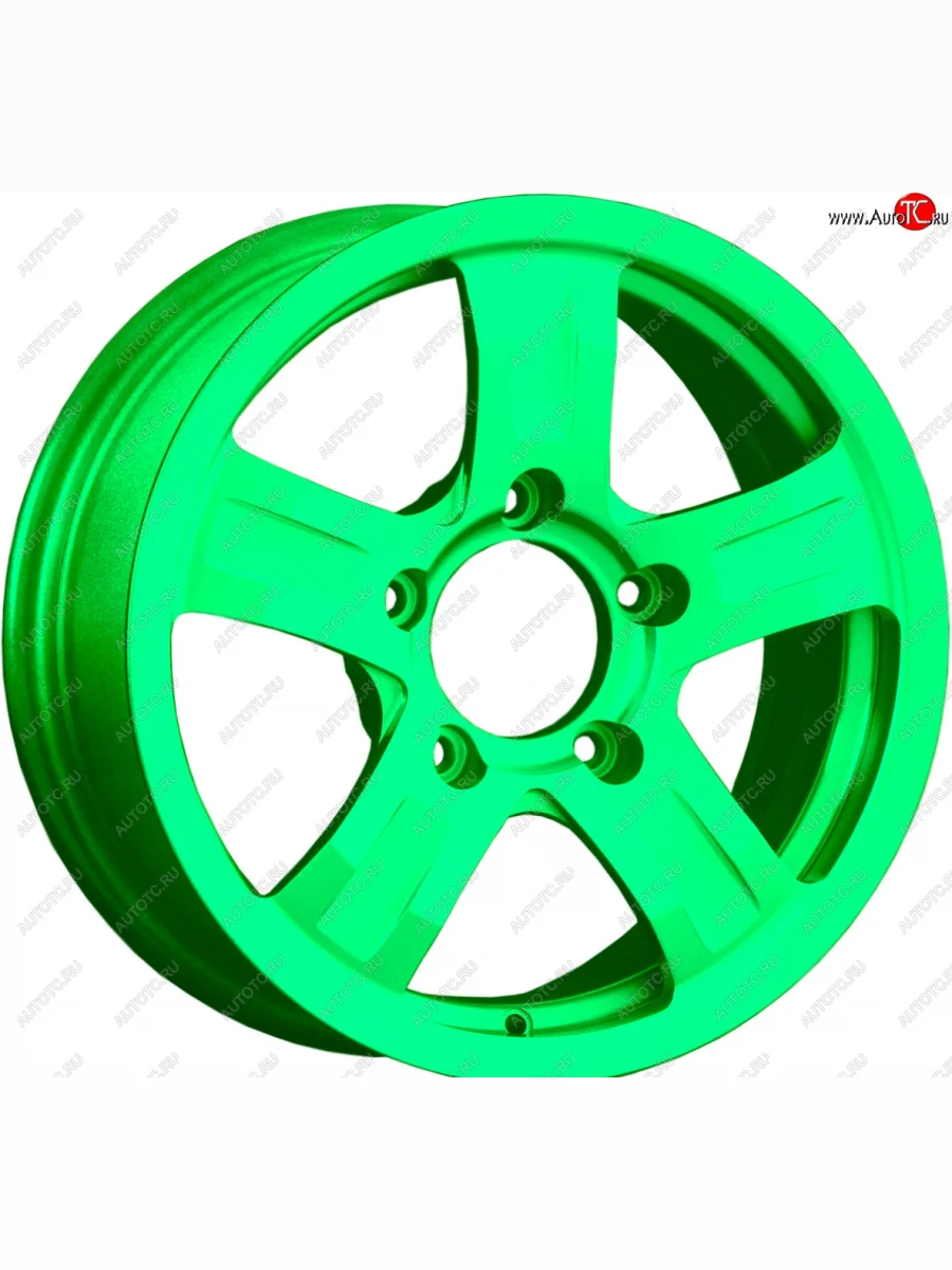 Кованый диск Slik Classic L-208 6.5x16 Уаз Патриот Спорт (2012-2013) 5x139.7xDIA108.1xET40.0 (RAL 6038 ярко-зеленый (6038))