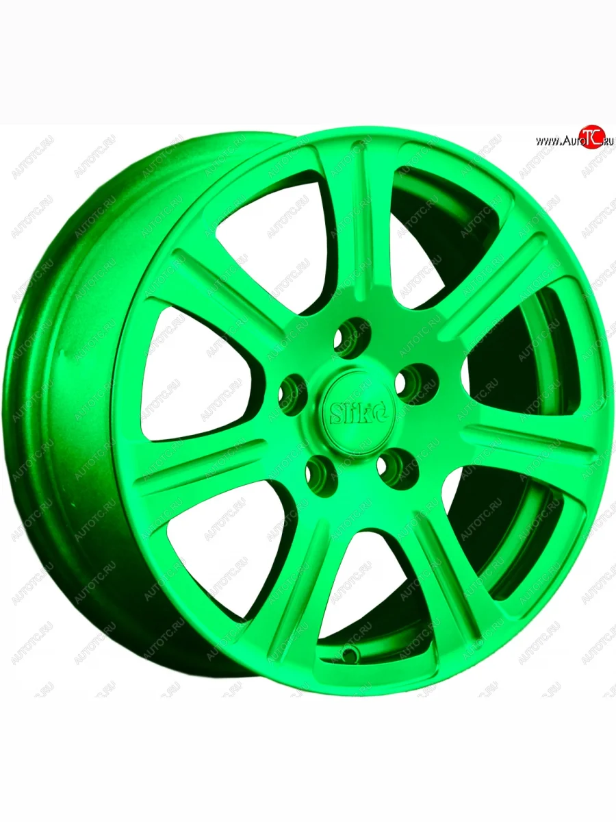 Кованый диск Slik Classic L-1815 6.5x15   (RAL 6038 ярко-зеленый (6038))  с доставкой в г. Керчь