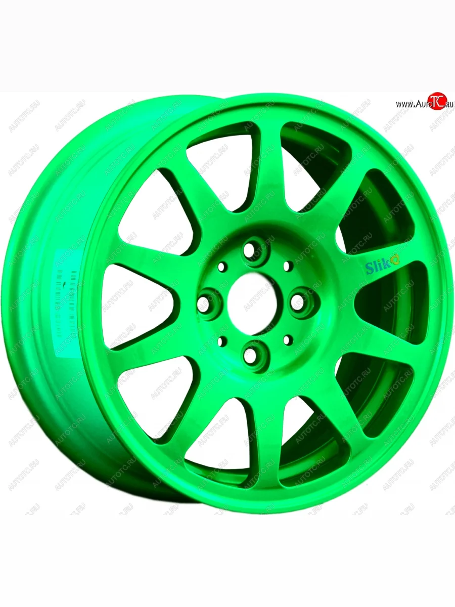 Кованый диск Slik Classic Sport L-1727S 6.0x14   (RAL 6038 ярко-зеленый (6038))  В Кинешме Ивановской области