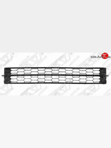 Решётка в передний бампер SAT Skoda Rapid NH1 хэтчбэк дорестайлинг (2012-2017)