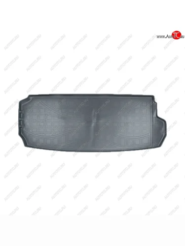Коврик в багажник Norplast Unidec (7 мест, разложенный 3 ряд) (Цвет: черный) Audi Q7 4M рестайлинг (2019-2022)