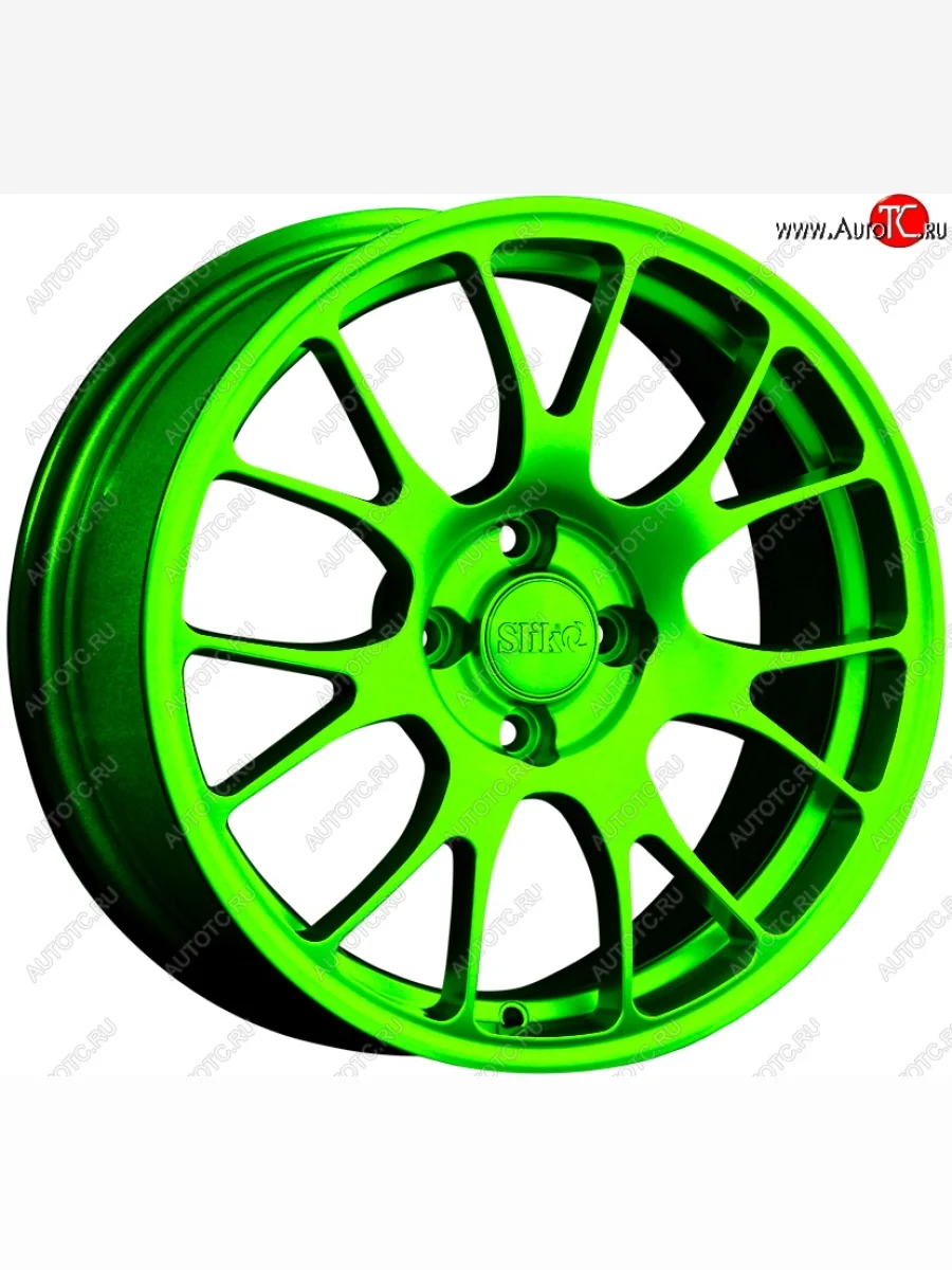 Кованый диск Slik Classic L-215 6.5x16 Seat Alhambra 7N дорестайлинг (2010-2015) 5x112.0xDIA57.1xET33.0 (RAL 6038 ярко-зеленый (6038))
