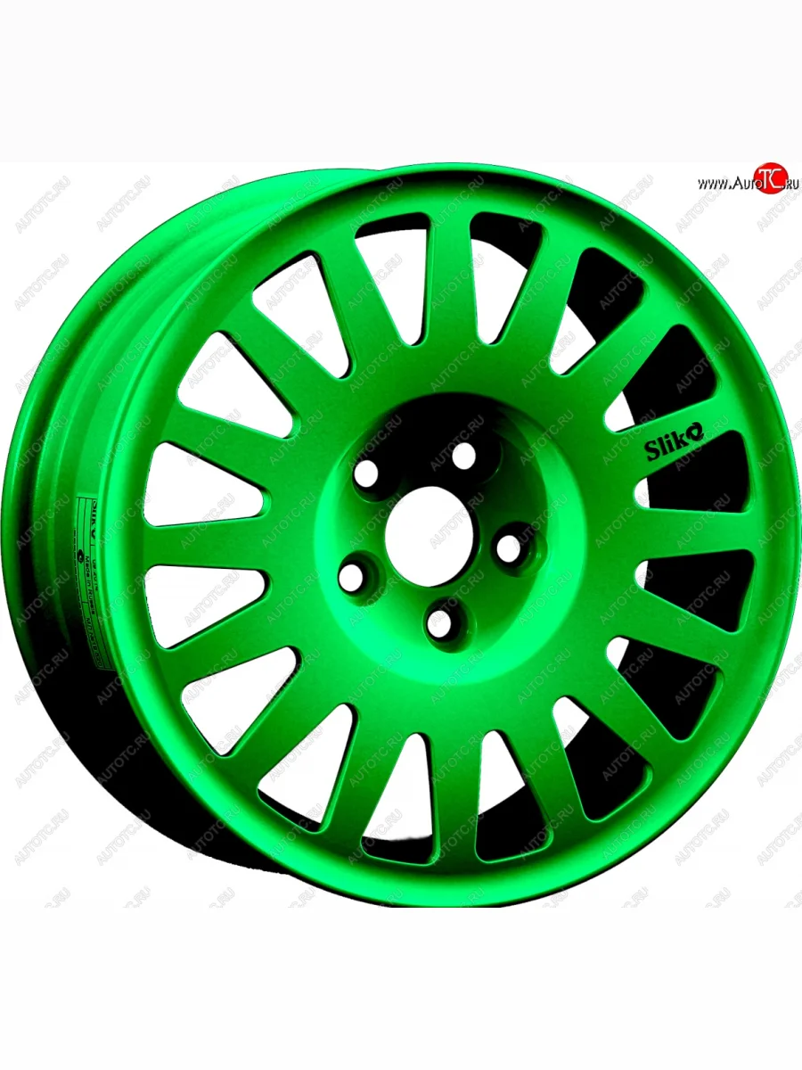 Кованый диск Slik Classic Sport L-1823S 6.5x15   (RAL 6038 ярко-зеленый (6038))  в Самаре Самарской области