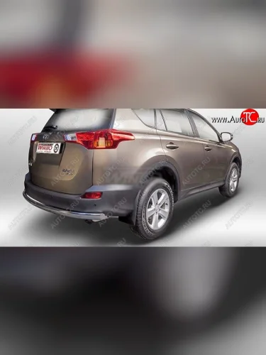 Защита заднего бампера WINBO (Ø76 мм, нержавейка) Toyota RAV4  XA40 (2012-2015) 5 дв. дорестайлинг