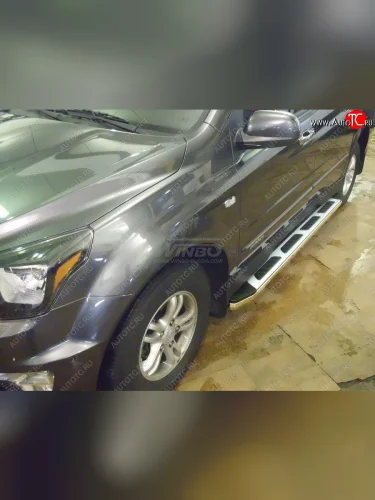 Подножки боковые WINBO (серия М15) Ford Ranger DoubleCab рестайлинг (2015-2021)