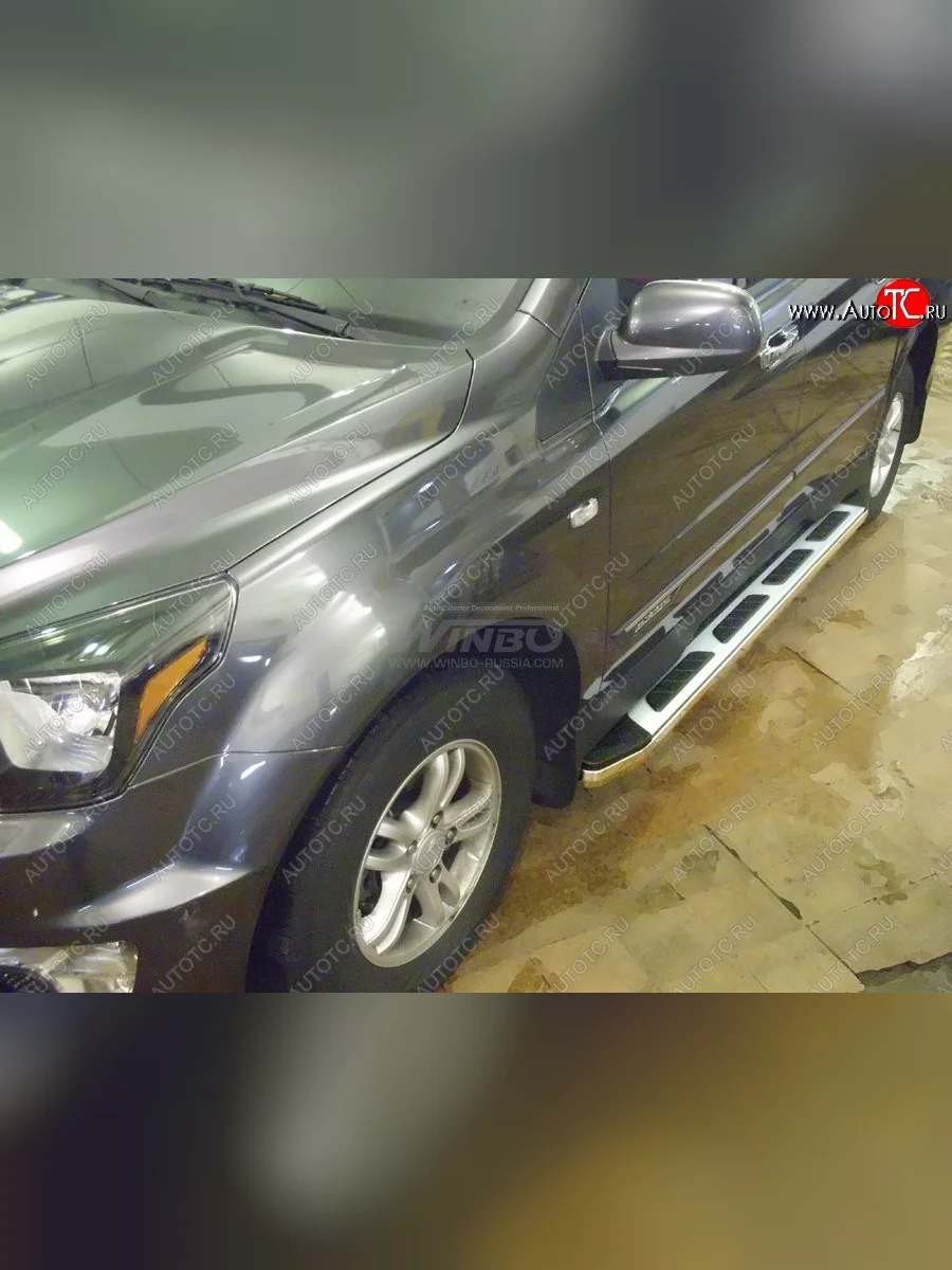 Подножки боковые WINBO (серия М15) Ford Ranger DoubleCab рестайлинг (2015-2021)  в Керчи Республика Крым