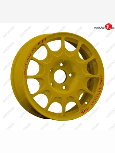 Кованый диск Slik Classic Sport L-1844S 5.5x15 (Ярко желтый RAL1021 (YELLOW)) 