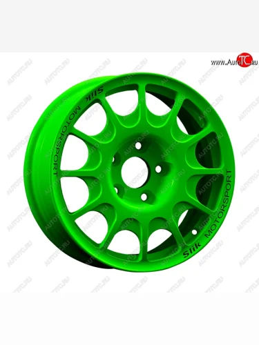 Кованый диск Slik Classic Sport L-1844S 5.5x15 (RAL 6038 ярко-зеленый (6038)) 