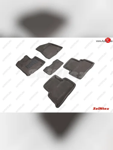 Комплект ворсовых  ковриков в салон Seintex (3D) KIA Sportage  4 QL (2016-2022) дорестайлинг, рестайлинг