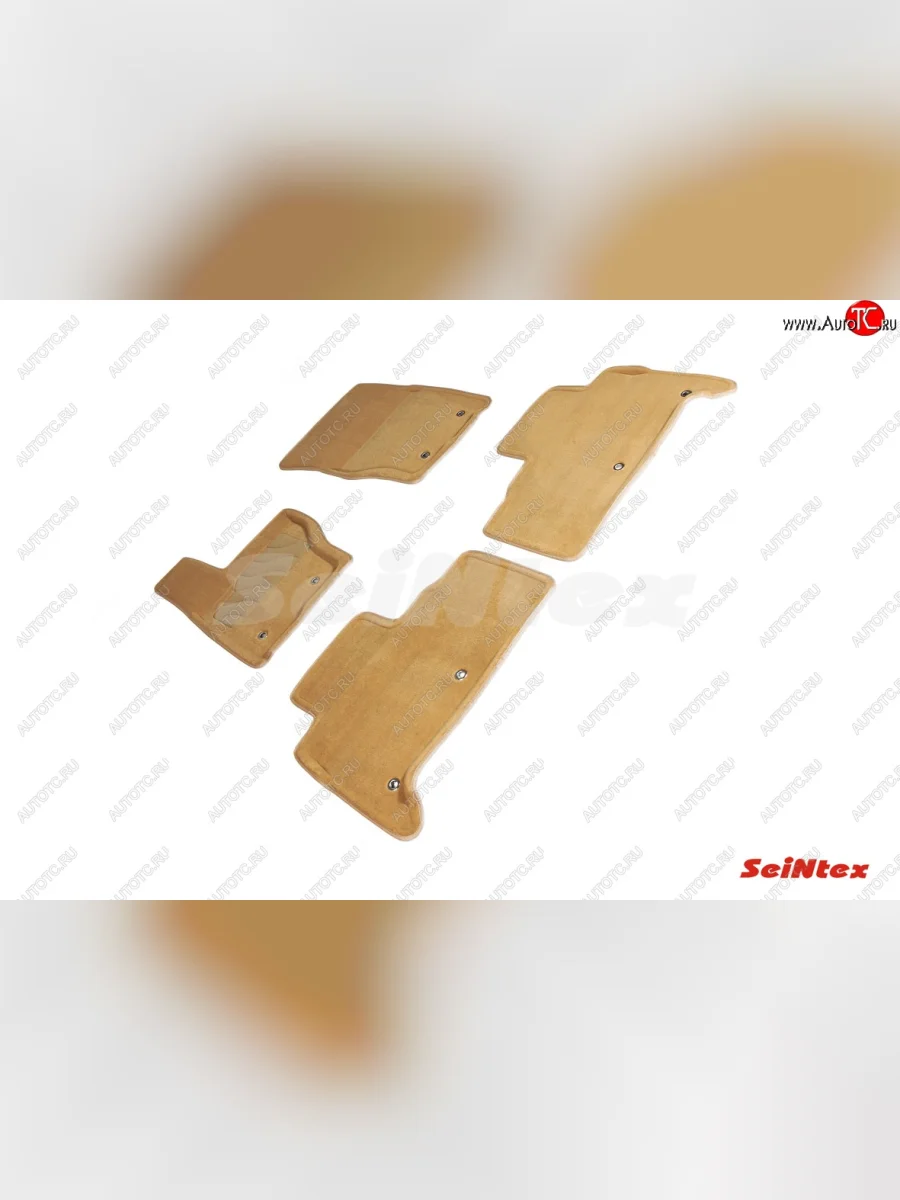 Комплект ворсовых ковриков в салон Seintex (3D) Land Rover Discovery 5 L462 дорестайлинг (2016-2020) (Черный)  в Керчи Республика Крым