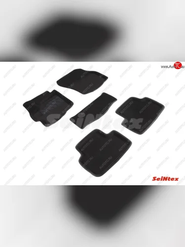 Комплект ворсовых ковриков в салон Seintex (3D) Mitsubishi ASX дорестайлинг (2010-2012)
