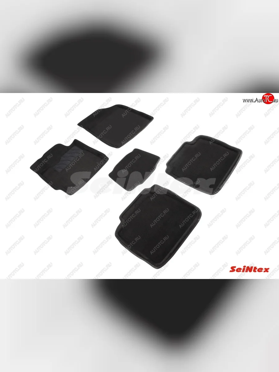 Комплект ворсовых 
ковриков в салон Seintex (3D) Toyota Camry XV40 рестайлинг (2009-2011) (Черный)  в Керчи Республика Крым