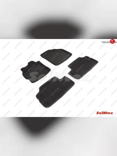 Комплект ворсовых ковриков в салон Seintex (3D) Toyota Corolla E150 седан рестайлинг (2009-2013)