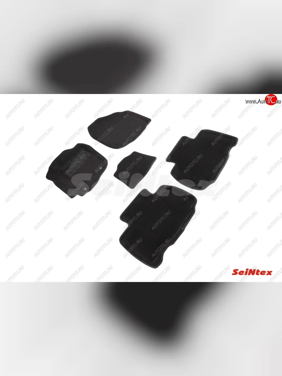 Комплект ворсовых ковриков в салон Seintex (3D) Toyota RAV4 XA40 5 дв. рестайлинг (2015-2019) (Черный)  в Керчи Республика Крым