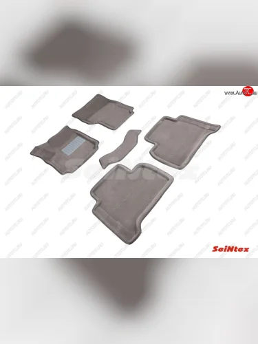 Комплект ворсовых ковриков в салон Seintex (3D, для комплектации с ворсовым полом)) Volkswagen Amarok дорестайлинг (2009-2016)