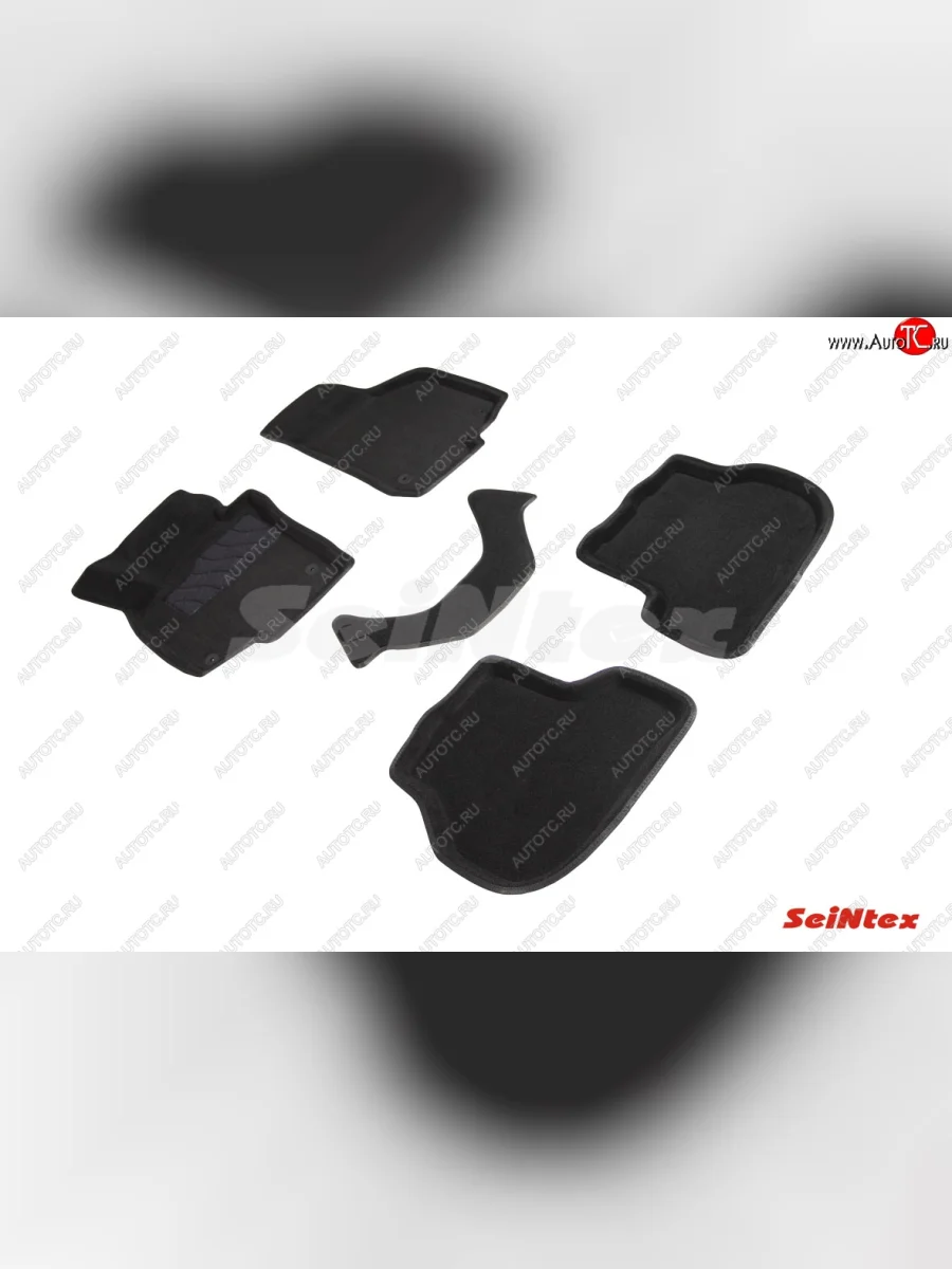 Комплект ворсовых ковриков в салон Seintex (3D)  Volkswagen Golf (2008-2014) 6 Mk6 (Черный)  в Самаре Самарской области