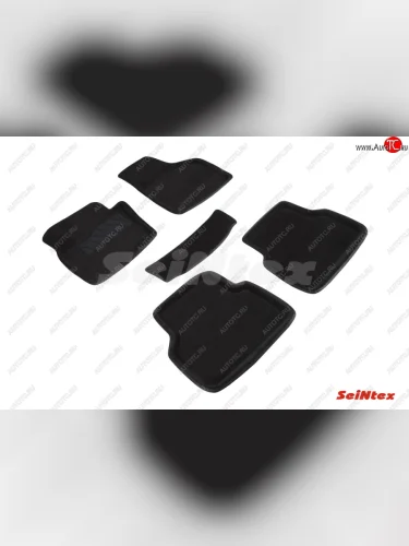 Комплект ворсовых ковриков в салон Seintex (3D) Volkswagen Tiguan NF рестайлинг (2011-2017)