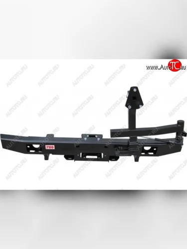 Бампер задний силовой РИФ (лифт 65 мм) (С площадкой под лебедку и калиткой) Уаз Буханка  452 (1965-2025) 2206 микроавтобус