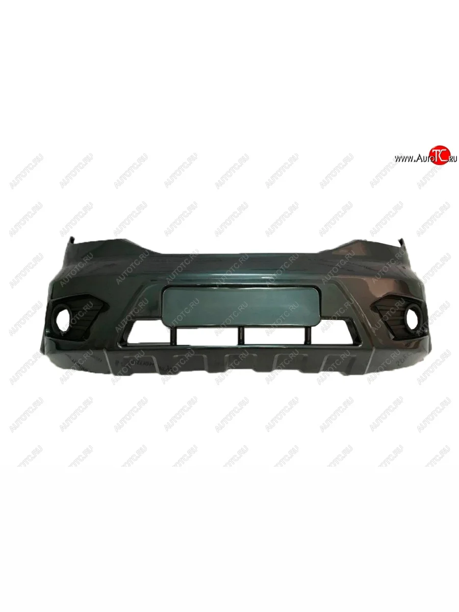 Передний бампер Пром-Деталь Уаз Патриот 23632 1 рестайлинг пикап (2014-2016) (Темно-серый металлик)  с доставкой в г. Керчь