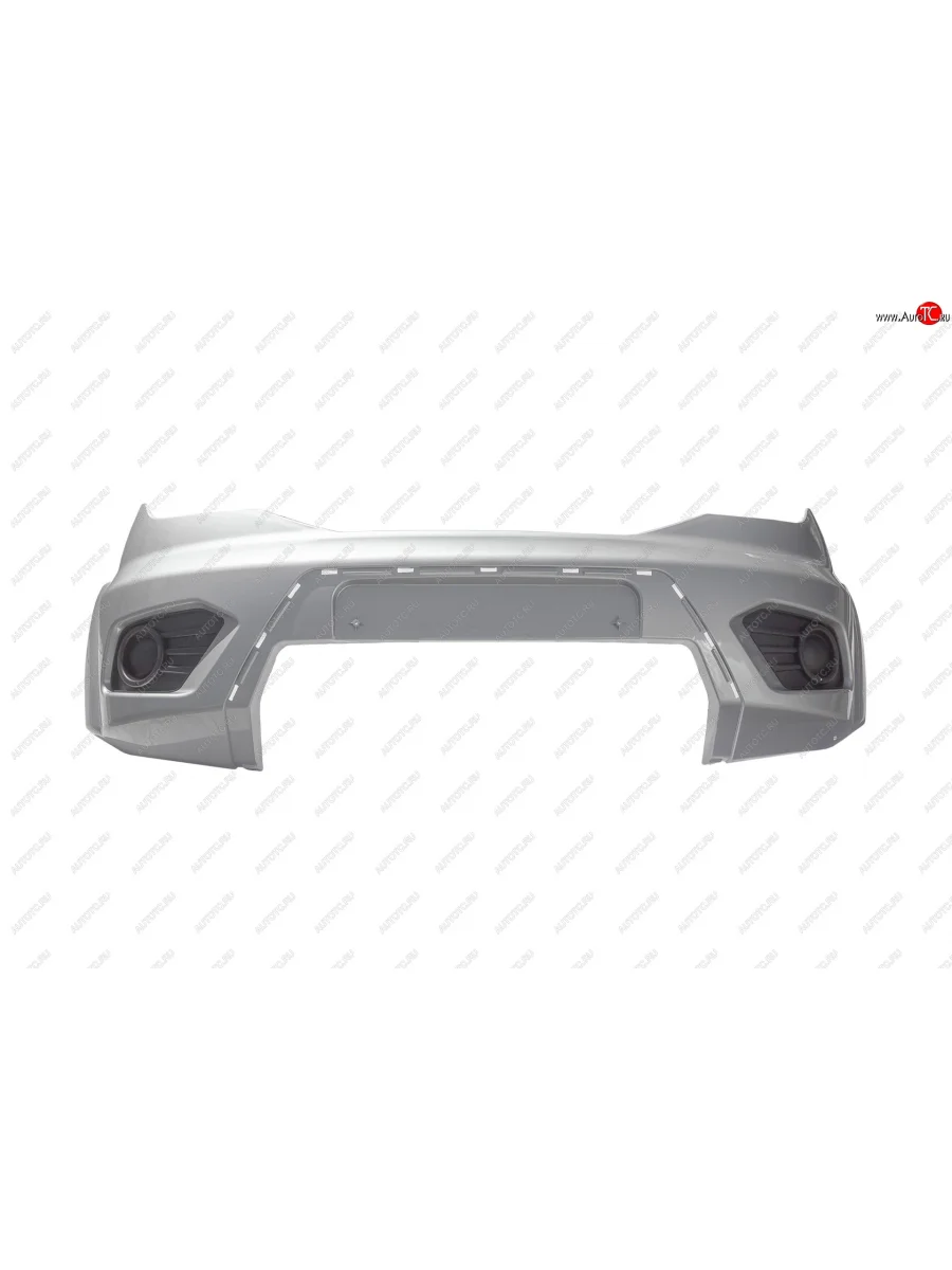 Передний бампер Пром-Деталь Уаз Патриот 23632 1 рестайлинг пикап (2014-2016) (Цвет: серебристый)  с доставкой в г. Пермь